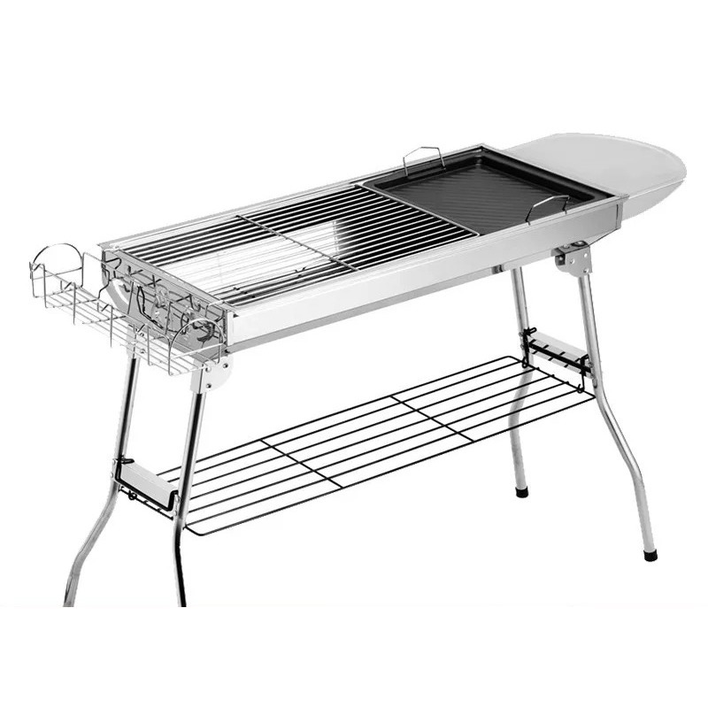 شواية فحم كبيرة قابلة للطي، مو - مراجعة Camp Grill Portable Folding وسعره
