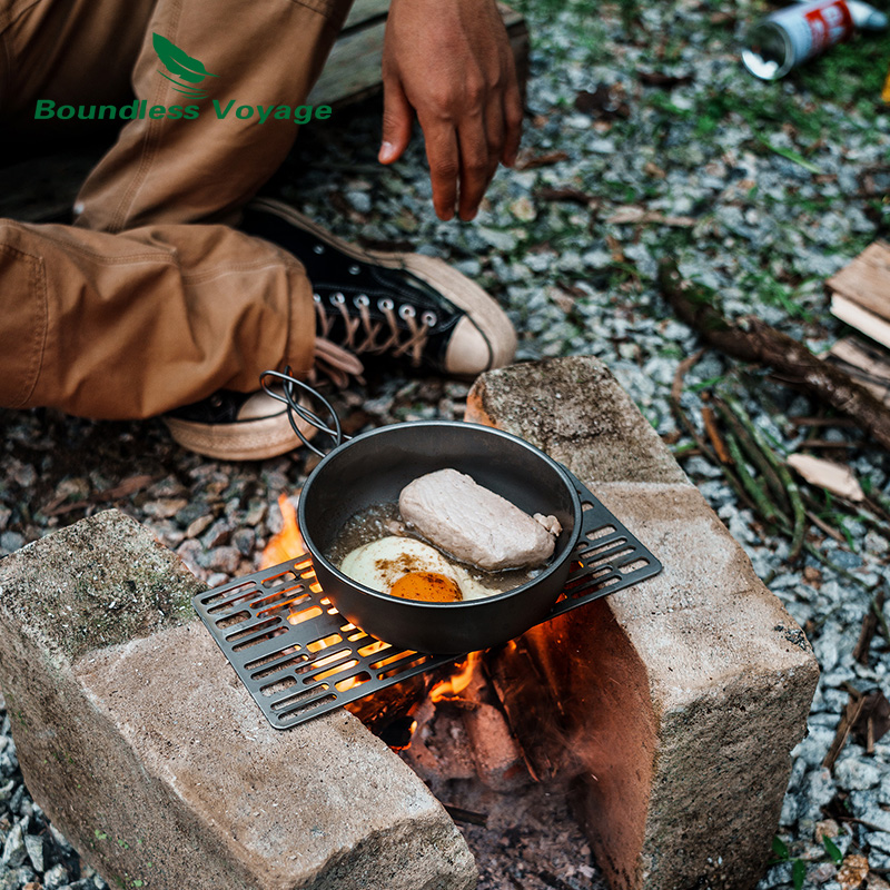 طبق شواء شواء من التيتانيوم ،  - مراجعة Camping Cooking Device وسعره