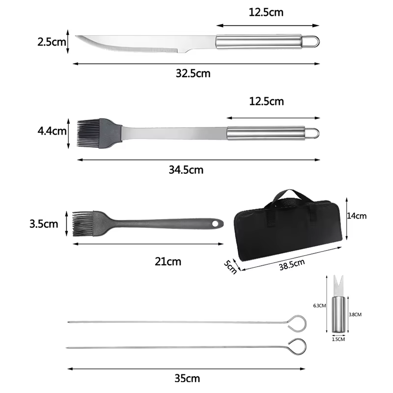 مجموعة أدوات الشواء من الفولاذ - مراجعة Camping Cooking Utensil Bag وسعره