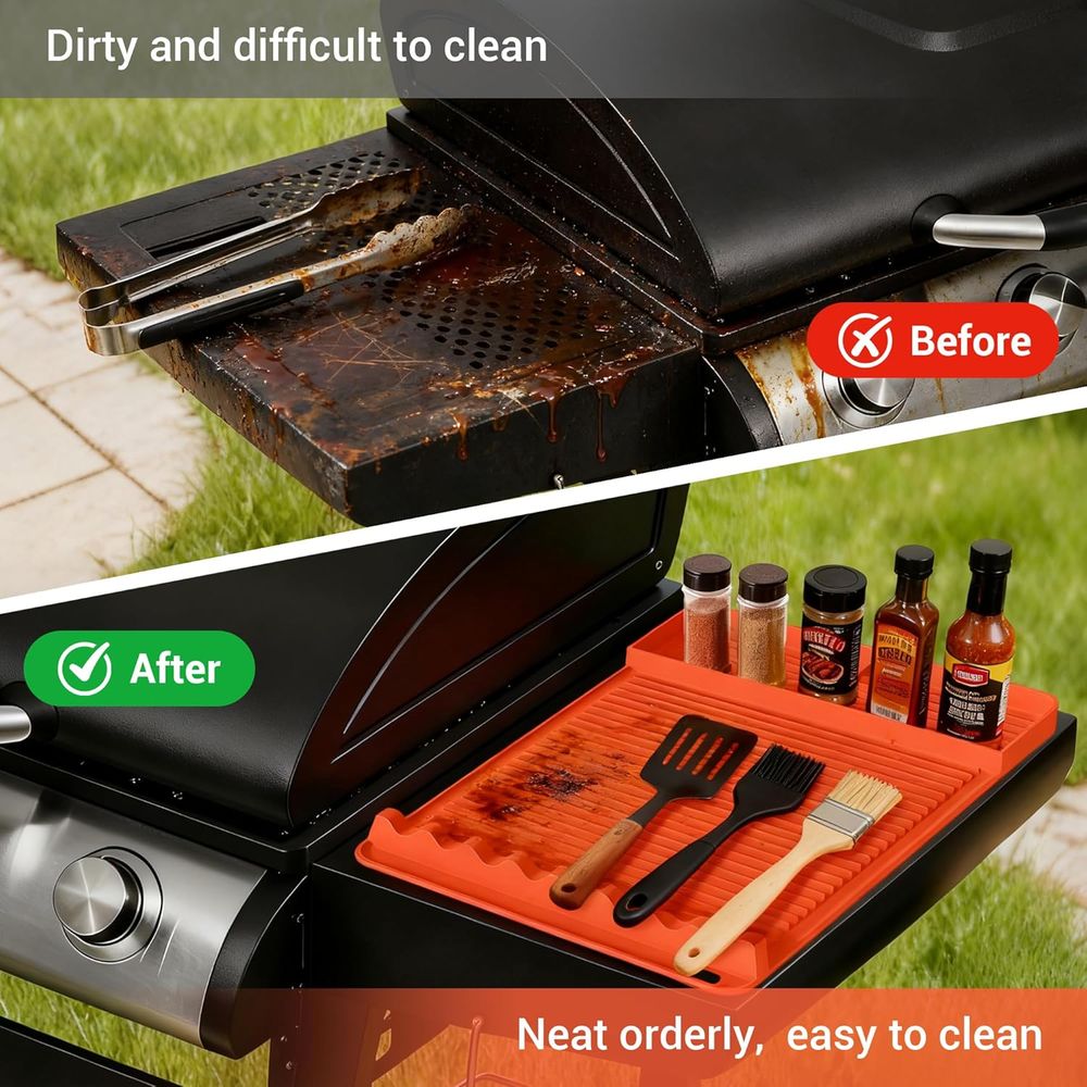 بساط شواء من السيليكون المقاوم - مراجعة Camping Cooking Grill وسعره