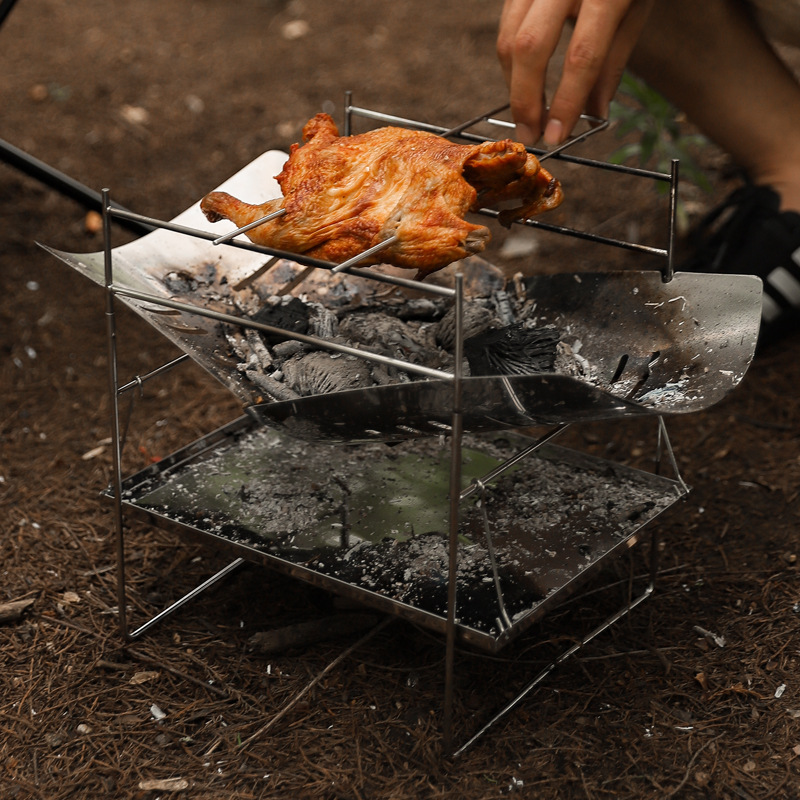 حرق الخشب موقد للتخييم المحمول - مراجعة Camping Cooking Fire Stove وسعره